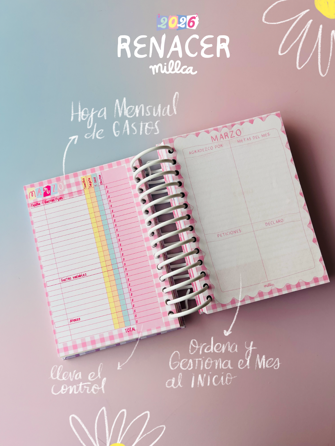 AGENDA 2026 RENACER NUDE + GRATIS CALENDARIO