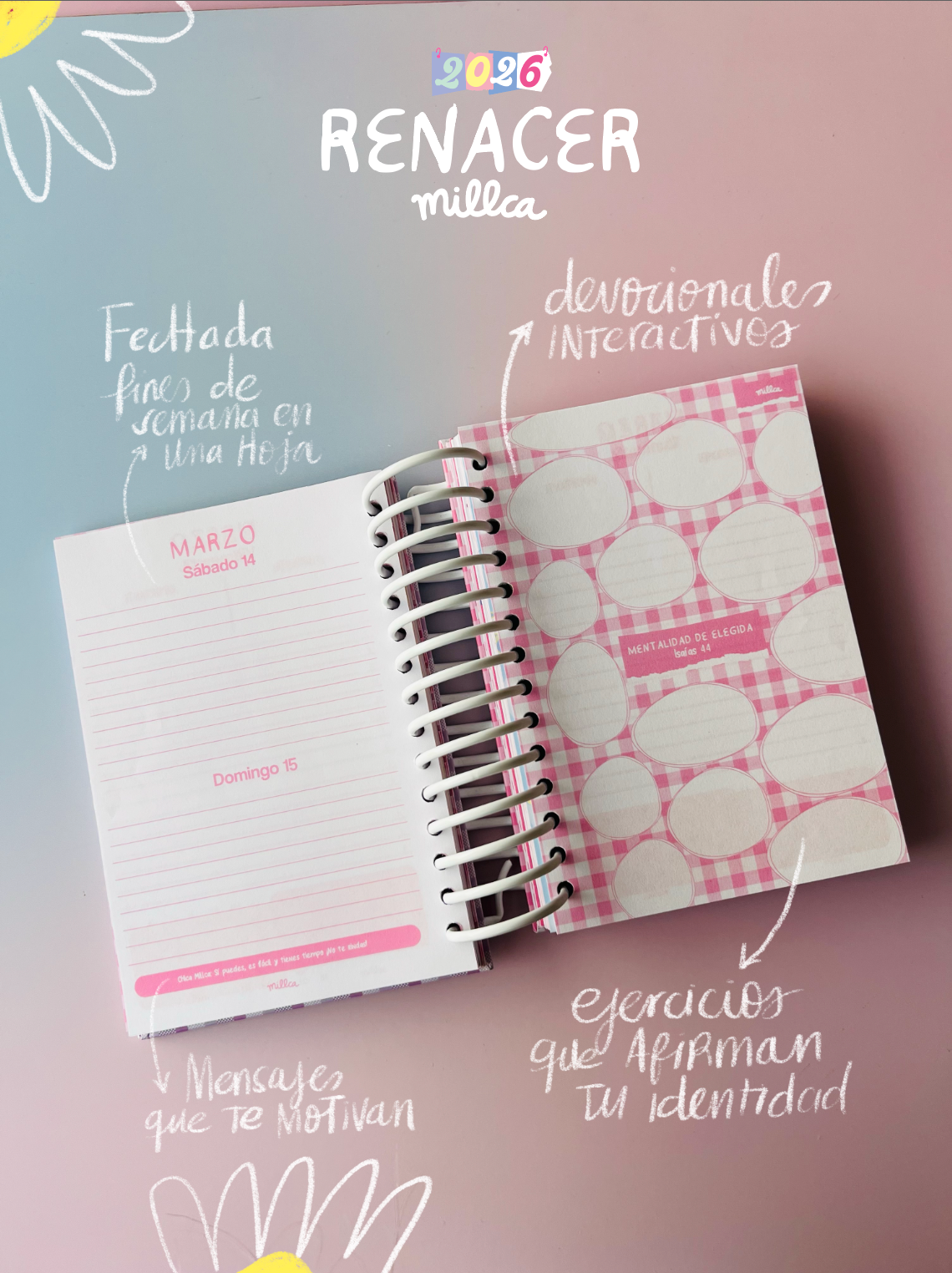 AGENDA 2026 PINK JOURNAL