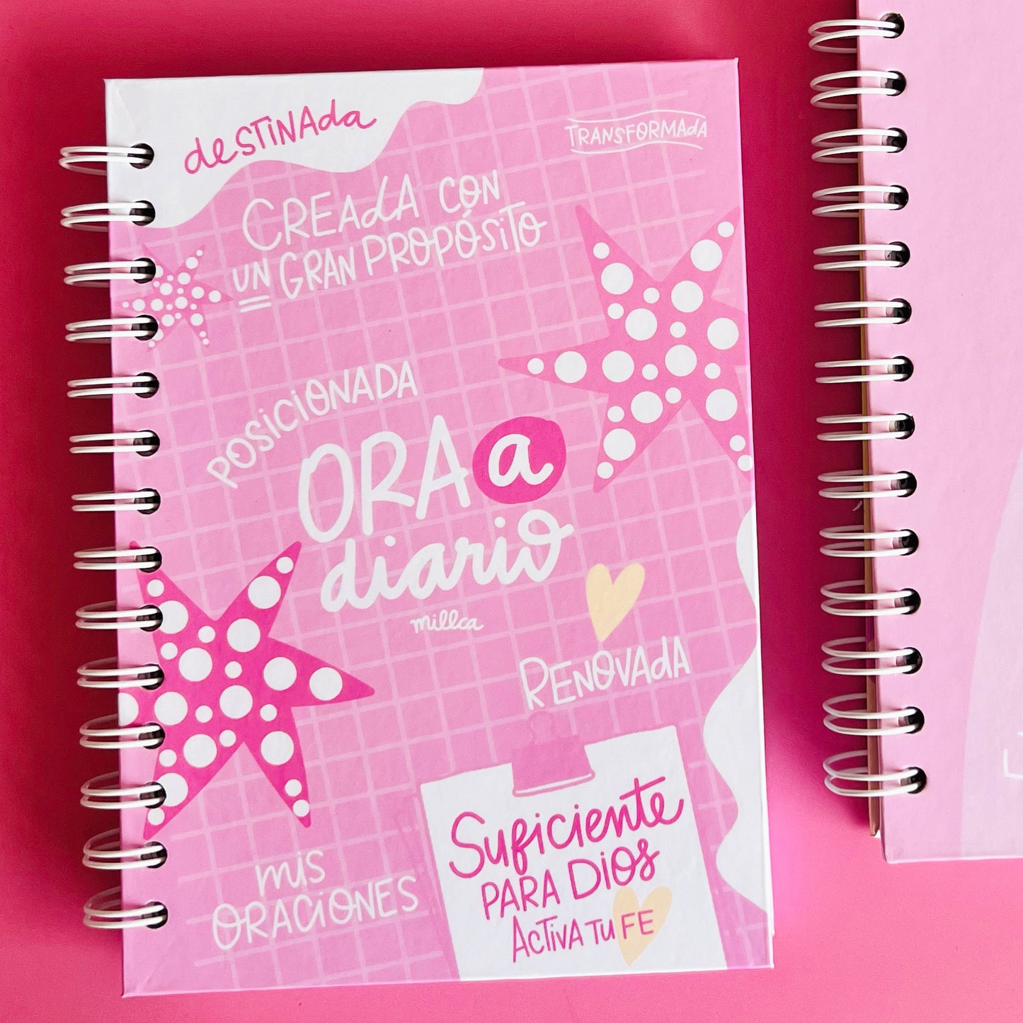 CUADERNO ORACION ROSADO