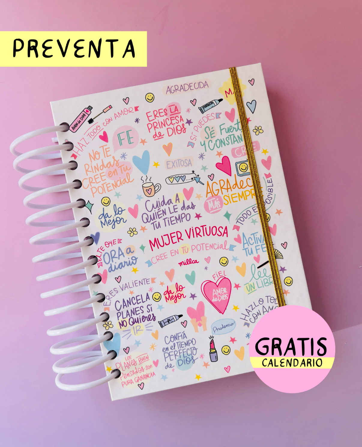 AGENDA 2026 MUJER VIRTUOSA + GRATIS CALENDARIO