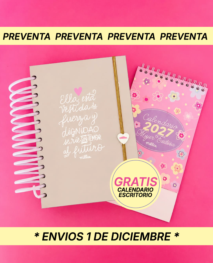 AGENDA 2027 NUDE + CALENDARIO GRATIS PREVENTA