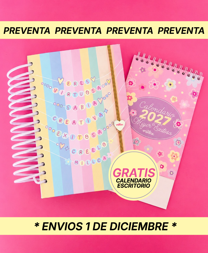 AGENDA SABIA 2027 + GRATIS CALENDARIO PREVENTA