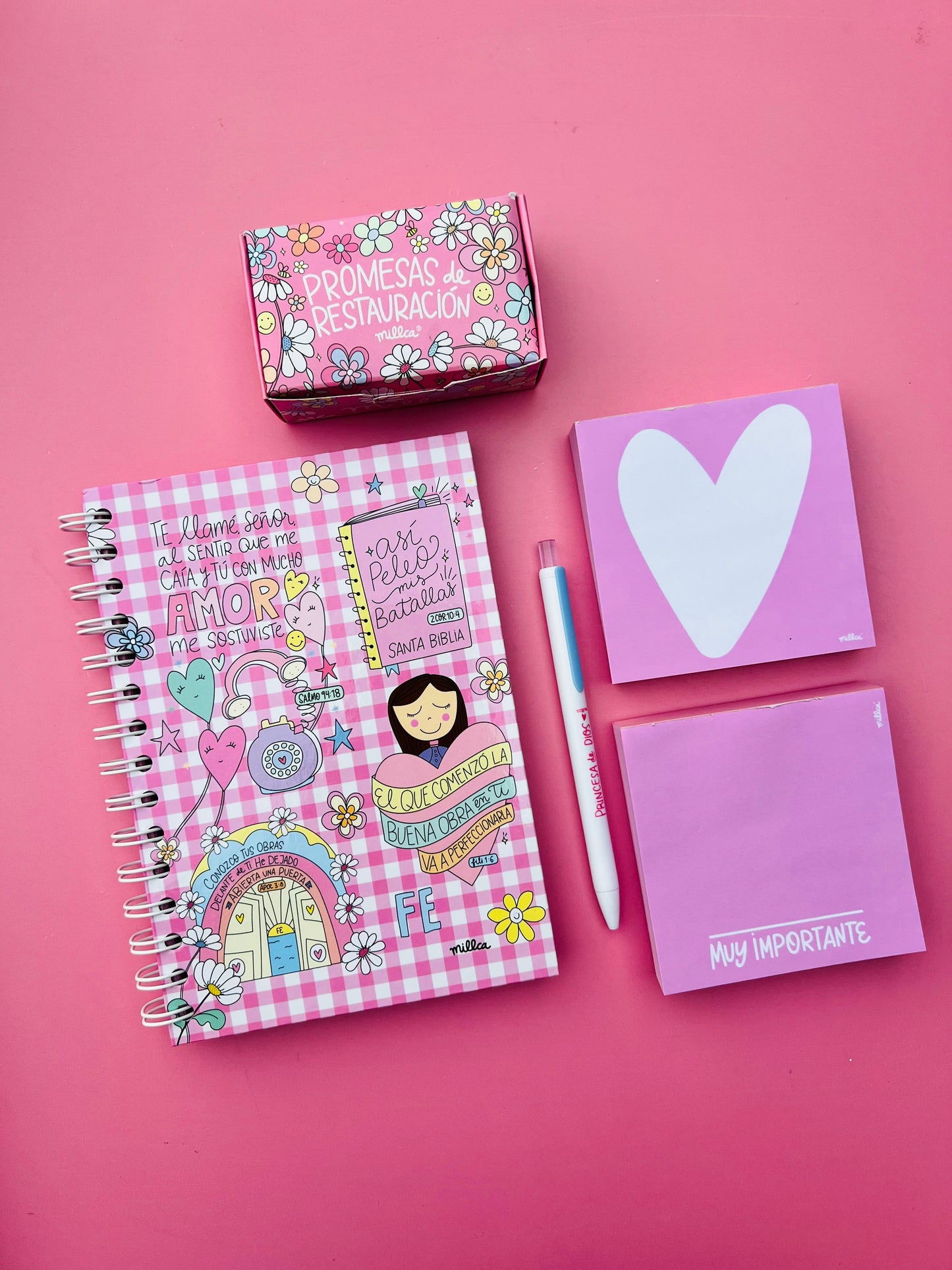 CUADERNO DEVOCIONAL FE PINK