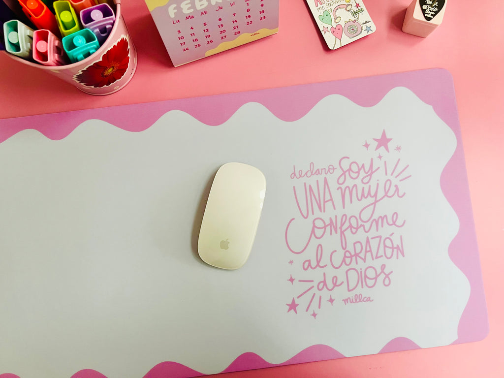 MOUSE PAD EXTRA GRANDE CORAZON DE DIOS