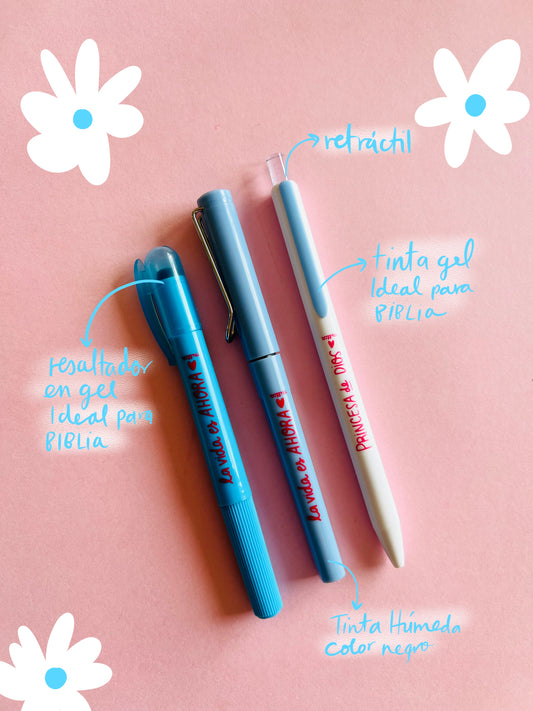 KIT ESCRIBIR BONITO AZULES