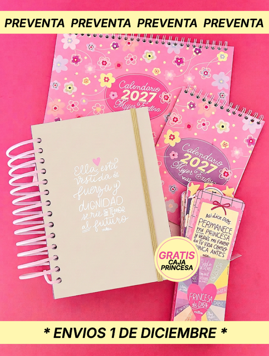 KIT AGENDA DEVOCIONAL NUDE 2027 PREVENTA
