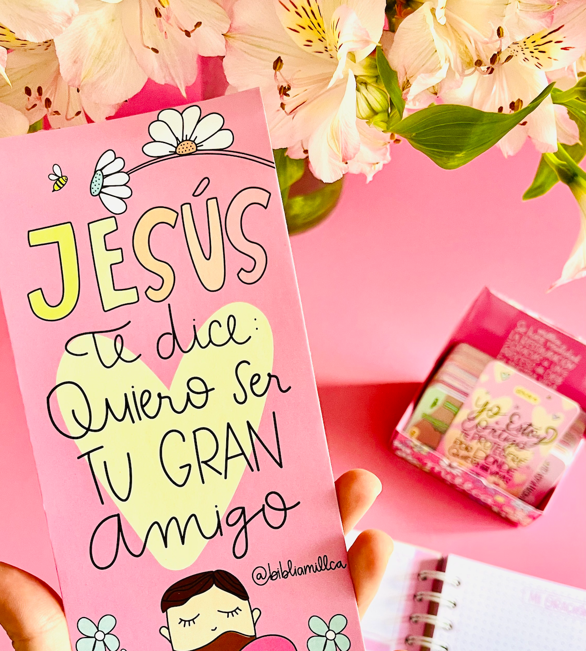 BIBLIA MILLCA ELEGIDA ROSADA (pequeña)