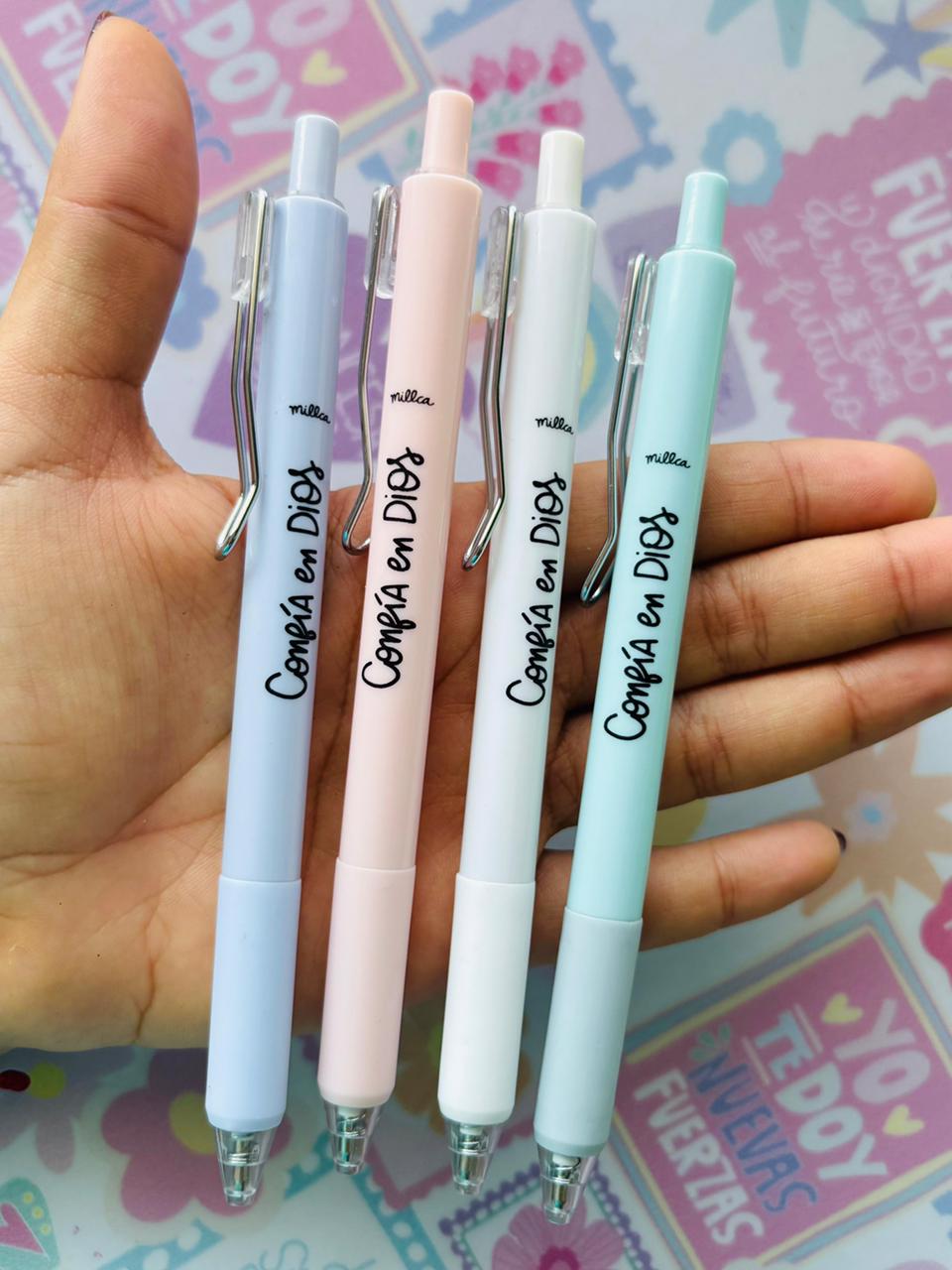 KIT 4 LAPICEROS CONFIA