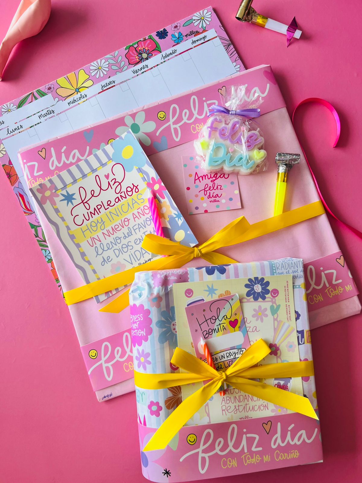 KIT DE CUMPLEAÑOS FELIZ DIA CON VELA