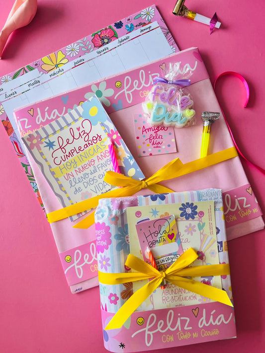 KIT DE CUMPLEAÑOS FELIZ DIA CON VELA
