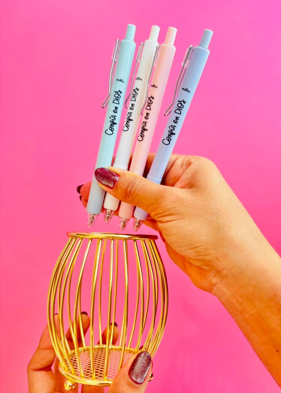 KIT 4 LAPICEROS CONFIA