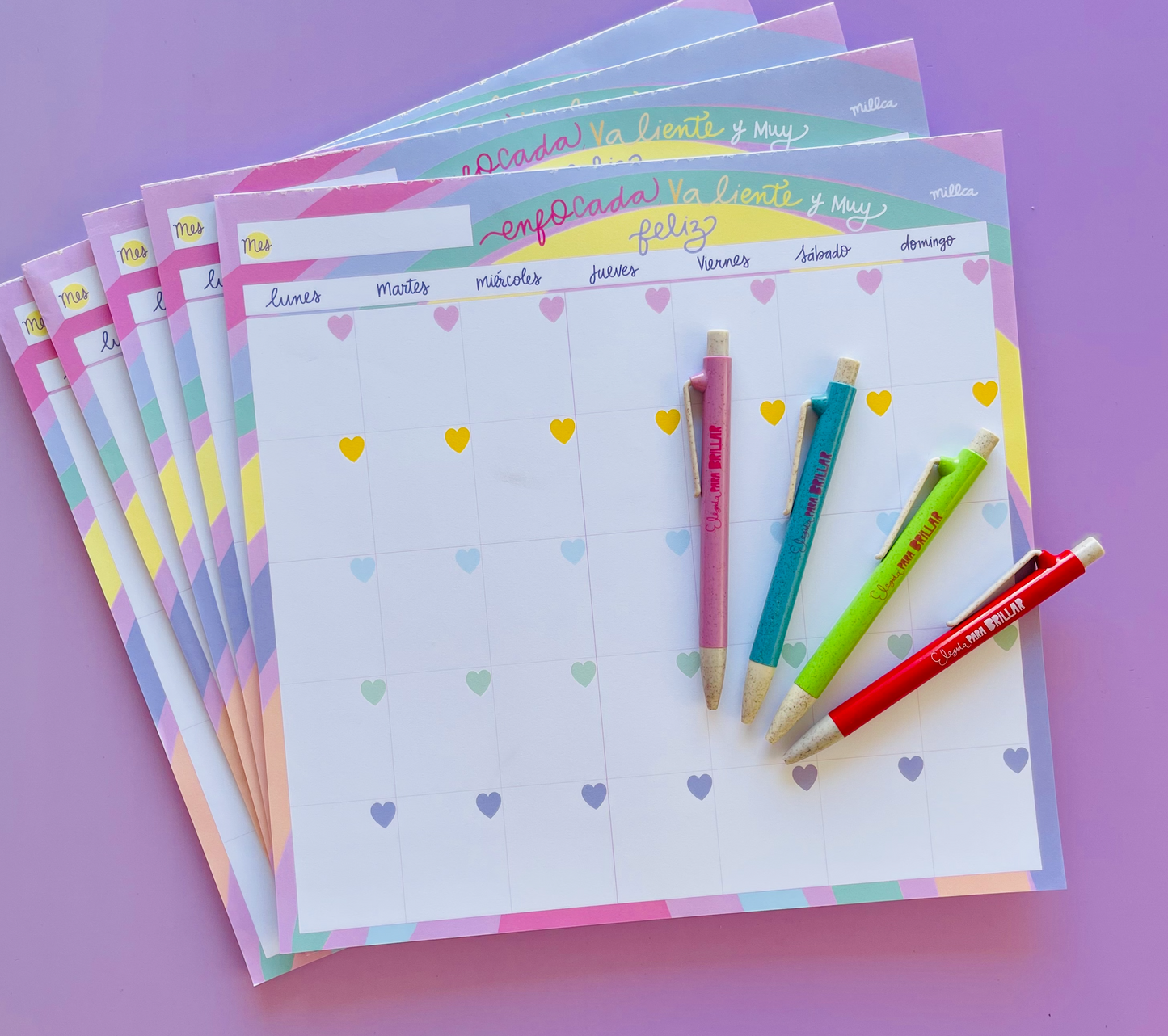 planner mensual planeador mes millca organizador