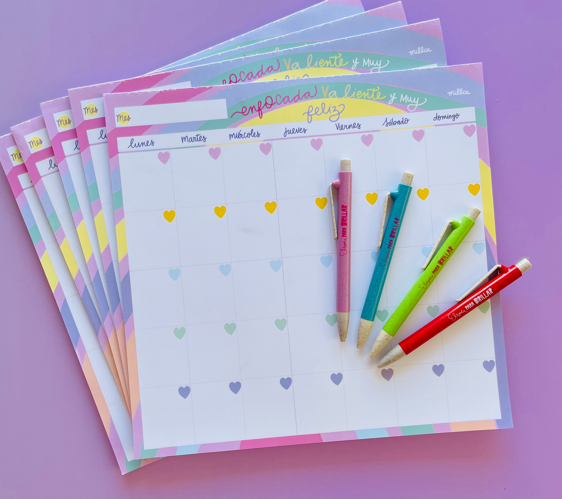 planner mensual planeador mes millca organizador